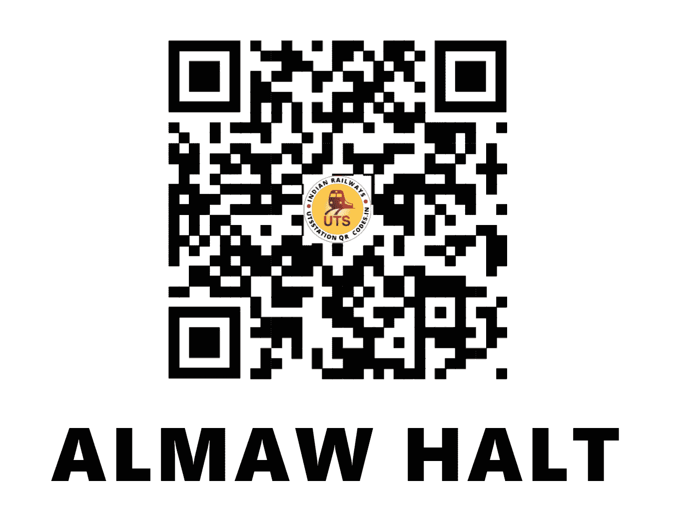 UTS QR Code for ALMAW HALT - ALMW (NE - UTTAR PRADESH)